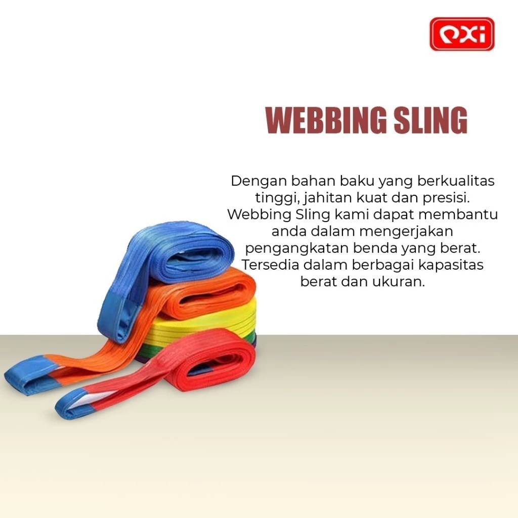 Webing Sling / Tali Angkat - Sparepart Industri PT Qiao Xing Industry