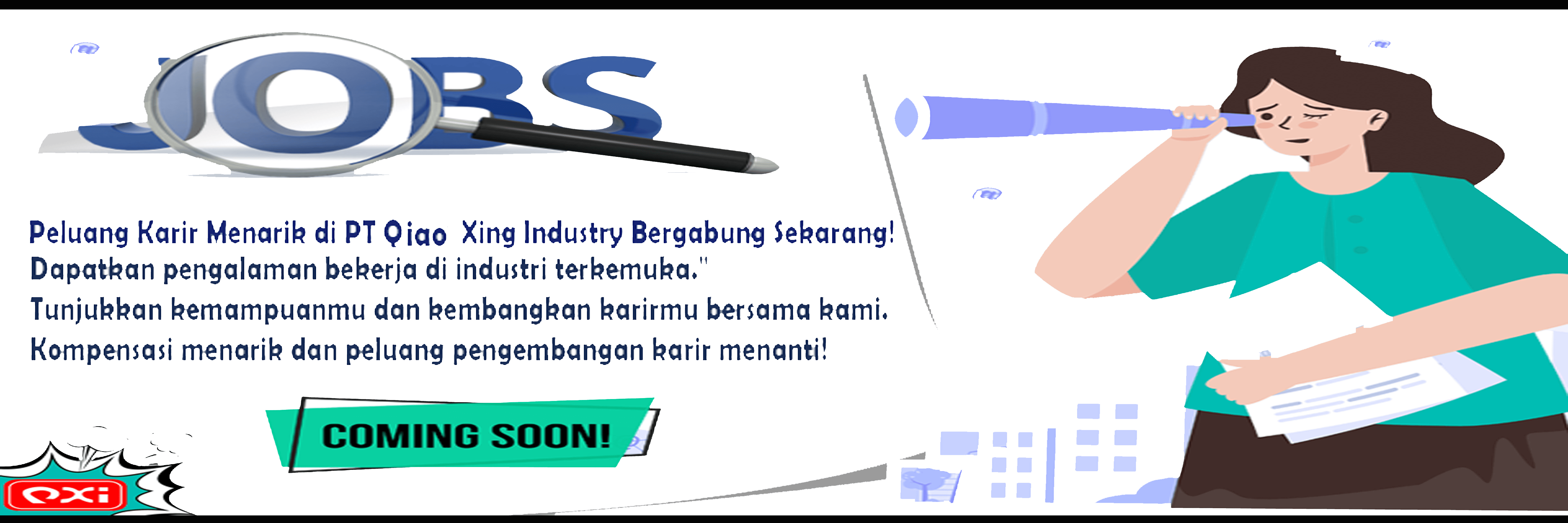 Informasi Lowongan Pekerjaan di PT Qiao Xing Industry segera kirim cv mu dan bergabung bersama kami